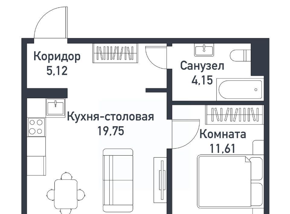 квартира р-н Сосновский п Пригородный ул Ласковая 20 фото 1