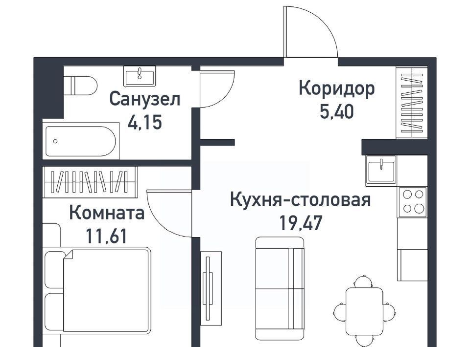 квартира р-н Сосновский п Пригородный ул Ласковая 20 фото 1