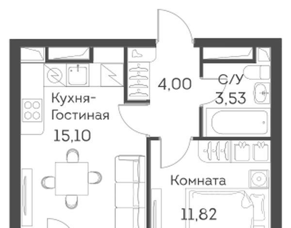 квартира г Москва метро Юго-Восточная метро Нижегородская ЖК Аквилон Бисайд ао, Нижегородский район муниципальный район фото 1