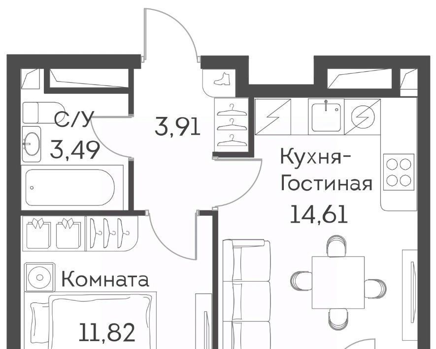 квартира г Москва метро Юго-Восточная метро Нижегородская ЖК Аквилон Бисайд ао, Нижегородский район муниципальный район фото 1