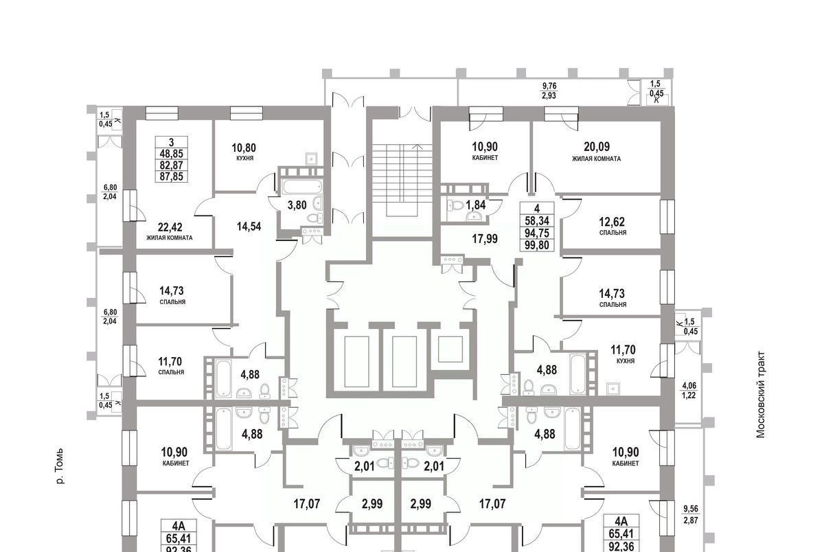 квартира г Томск р-н Кировский тракт Московский 109бс/4 фото 2