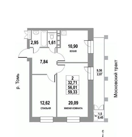 г Томск р-н Кировский тракт Московский 109бс/4 фото