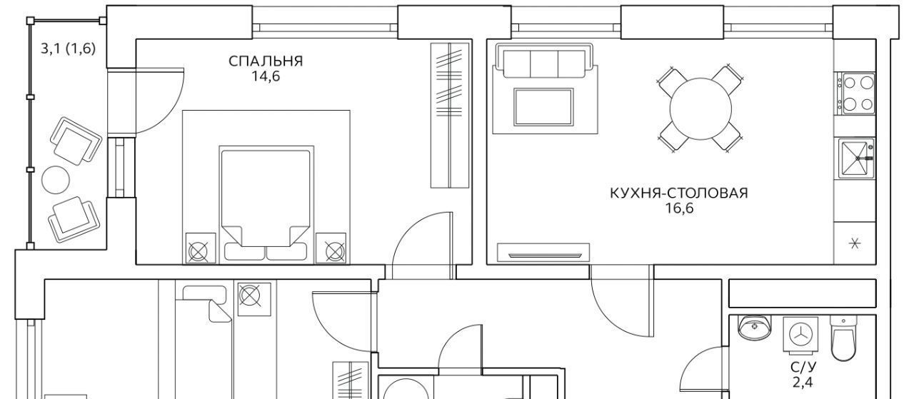 квартира г Москва метро Беговая ул Маргелова 3к/2 фото 1