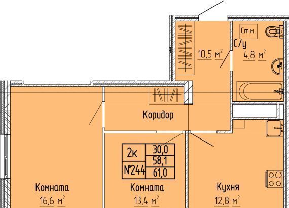 квартира г Тверь р-н Московский ул Склизкова фото 1