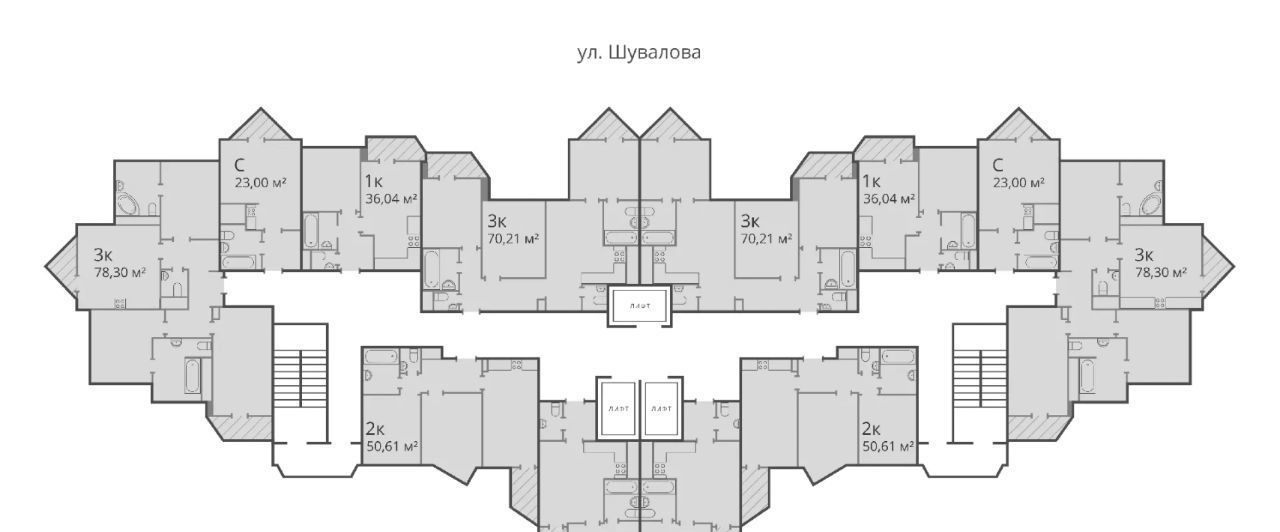 квартира р-н Всеволожский г Мурино Западное Мурино Девяткино фото 2