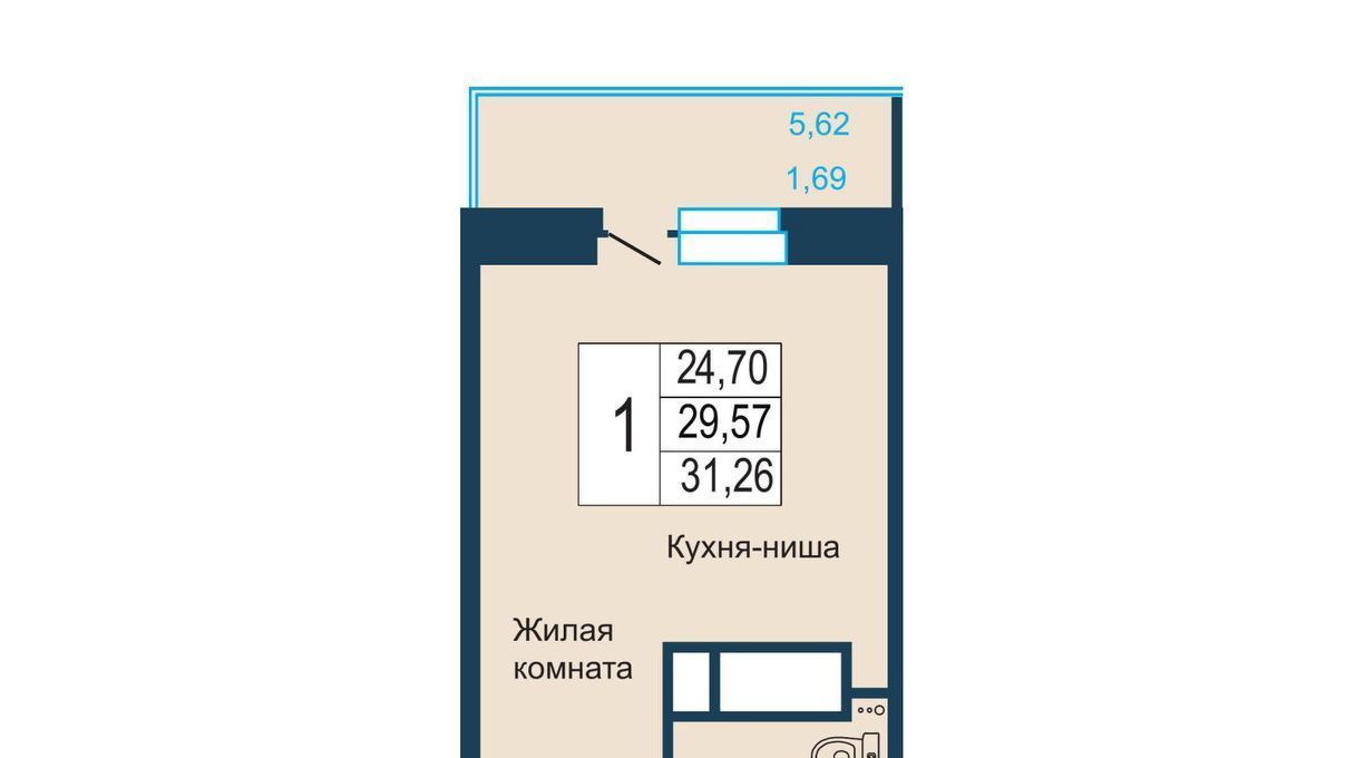 квартира г Красноярск р-н Советский Северный пер Светлогорский 2о фото 1