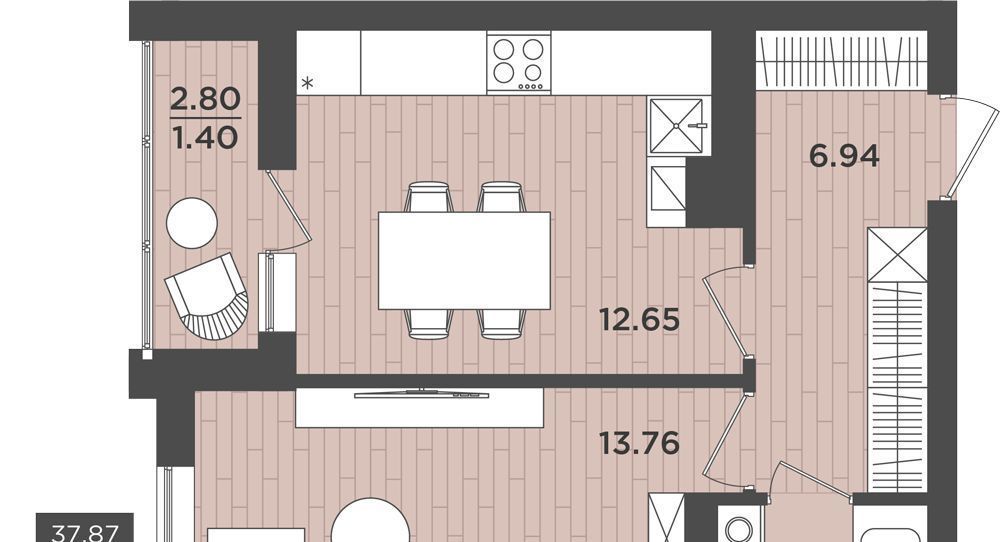 квартира г Калининград р-н Московский ул Интернациональная 16 фото 1