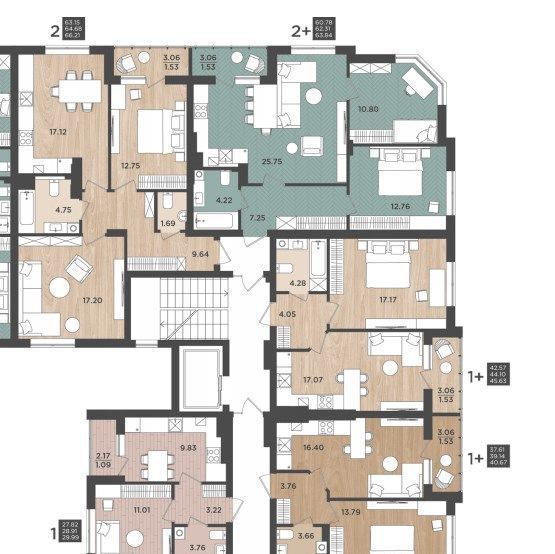 квартира г Калининград р-н Московский ул Интернациональная 16 фото 1