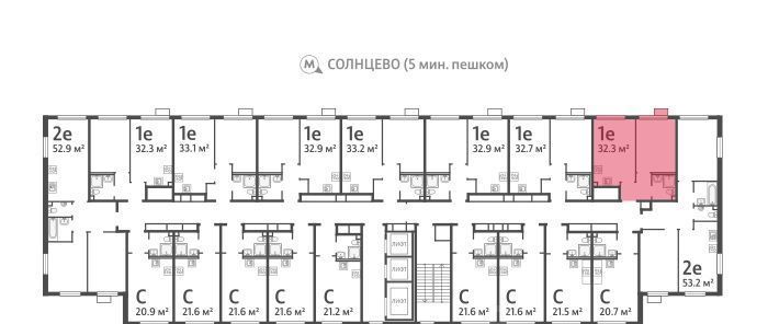 квартира г Москва метро Солнцево ЖК Лучи-2 фото 2