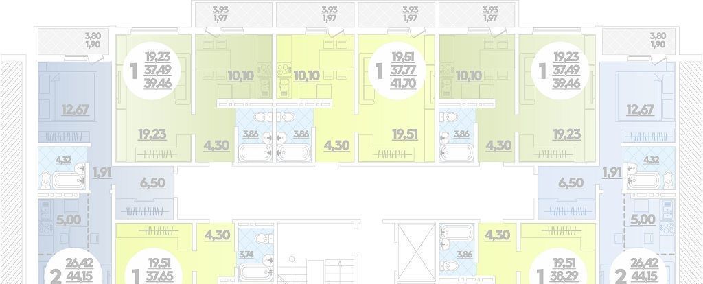 квартира г Краснодар р-н Прикубанский ул им. Героя Аверкиева А.А. 21 фото 2