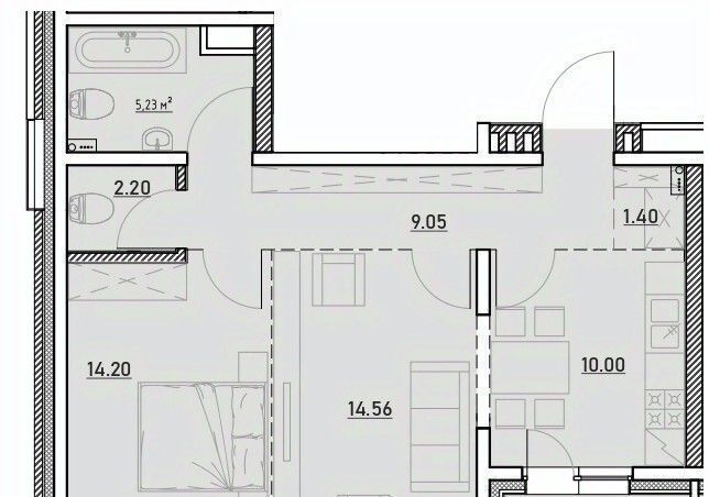 квартира г Иркутск р-н Ленинский ЖК Zenith фото 1