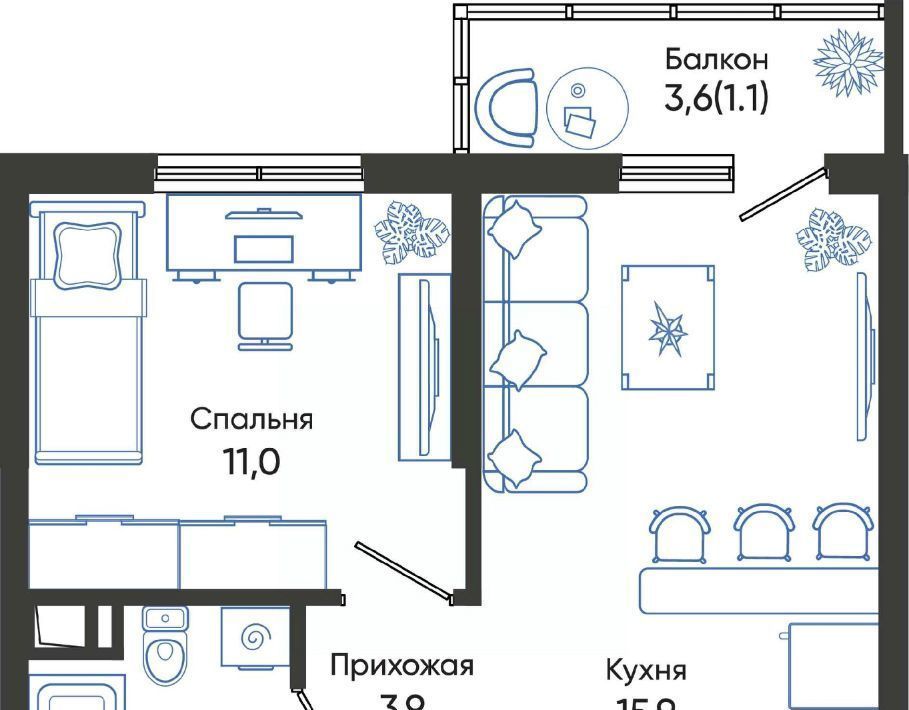 квартира г Новороссийск р-н Центральный ш Мысхакское фото 1