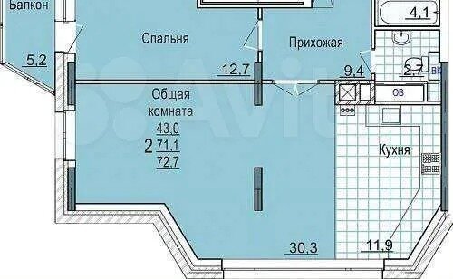 квартира г Тула р-н Советский ул С.Перовской 38а фото 13