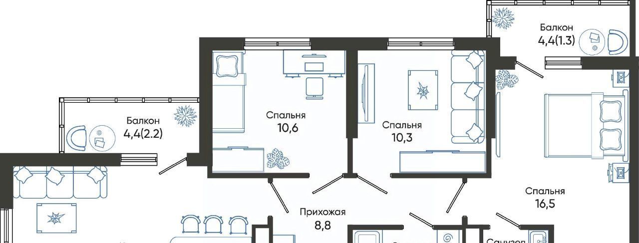 квартира г Новороссийск р-н Центральный ш Мысхакское фото 1