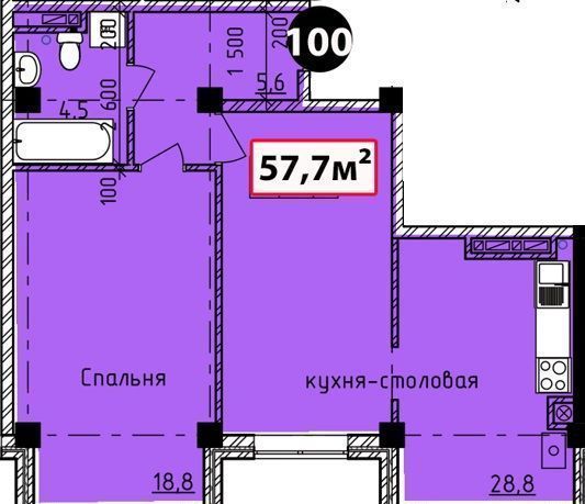 квартира г Железноводск ул Октябрьская 106 ЖК «Николаевский» фото 1