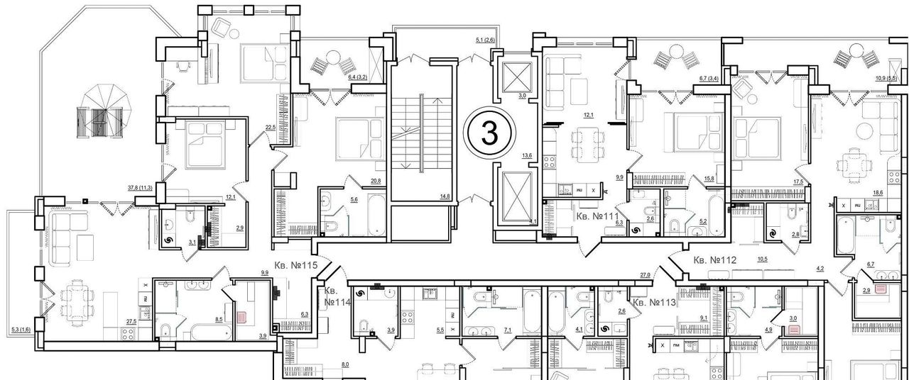 квартира г Калининград р-н Ленинградский ул Молодой гвардии 36/2 фото 2