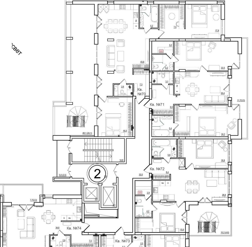 квартира г Калининград р-н Ленинградский ул Молодой гвардии 36/2 фото 2