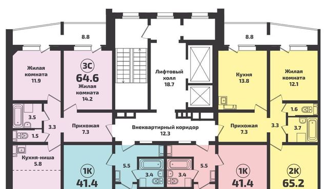 квартира г Новосибирск р-н Калининский Заельцовская ул Краузе 25 фото