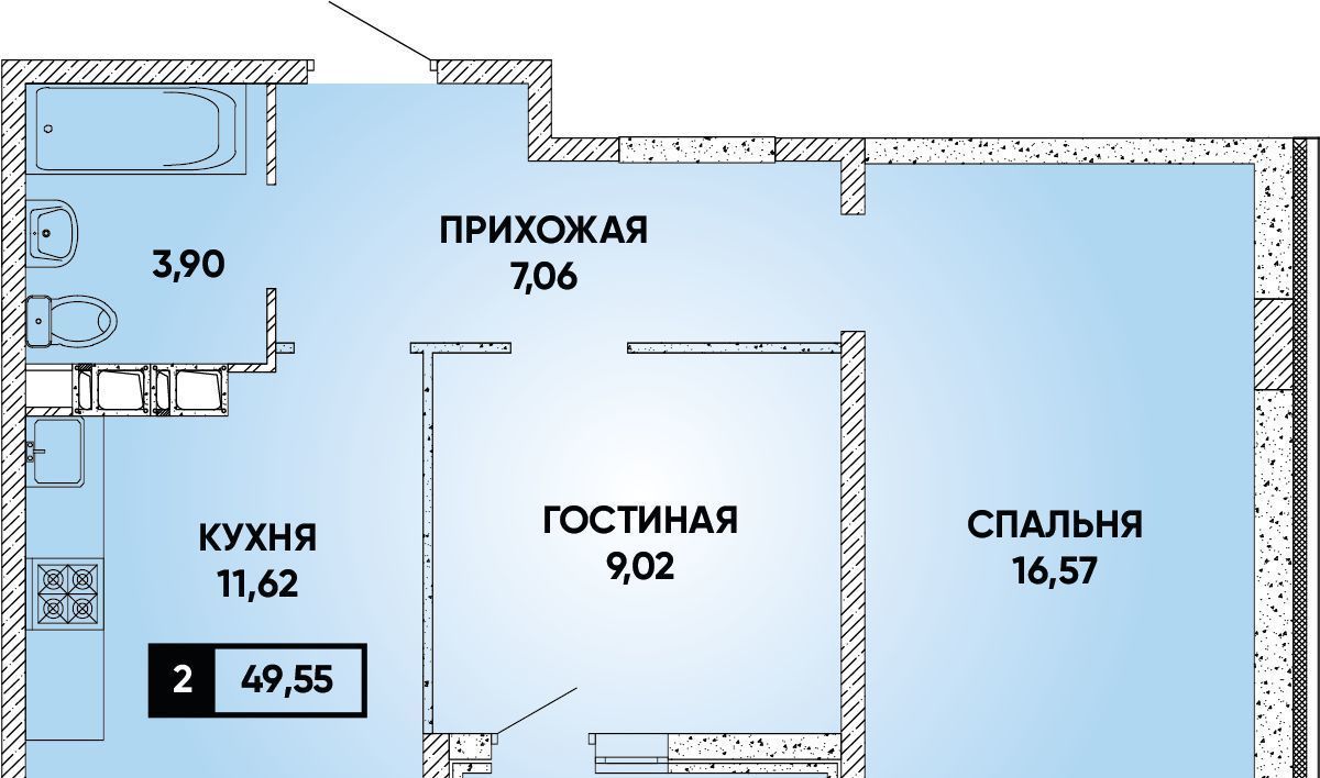 квартира г Краснодар р-н Прикубанский ЖК Архитектор фото 1