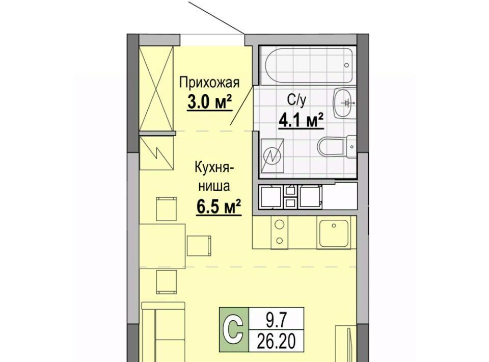 квартира г Ижевск р-н Ленинский ул Ленинградская 1а фото 1