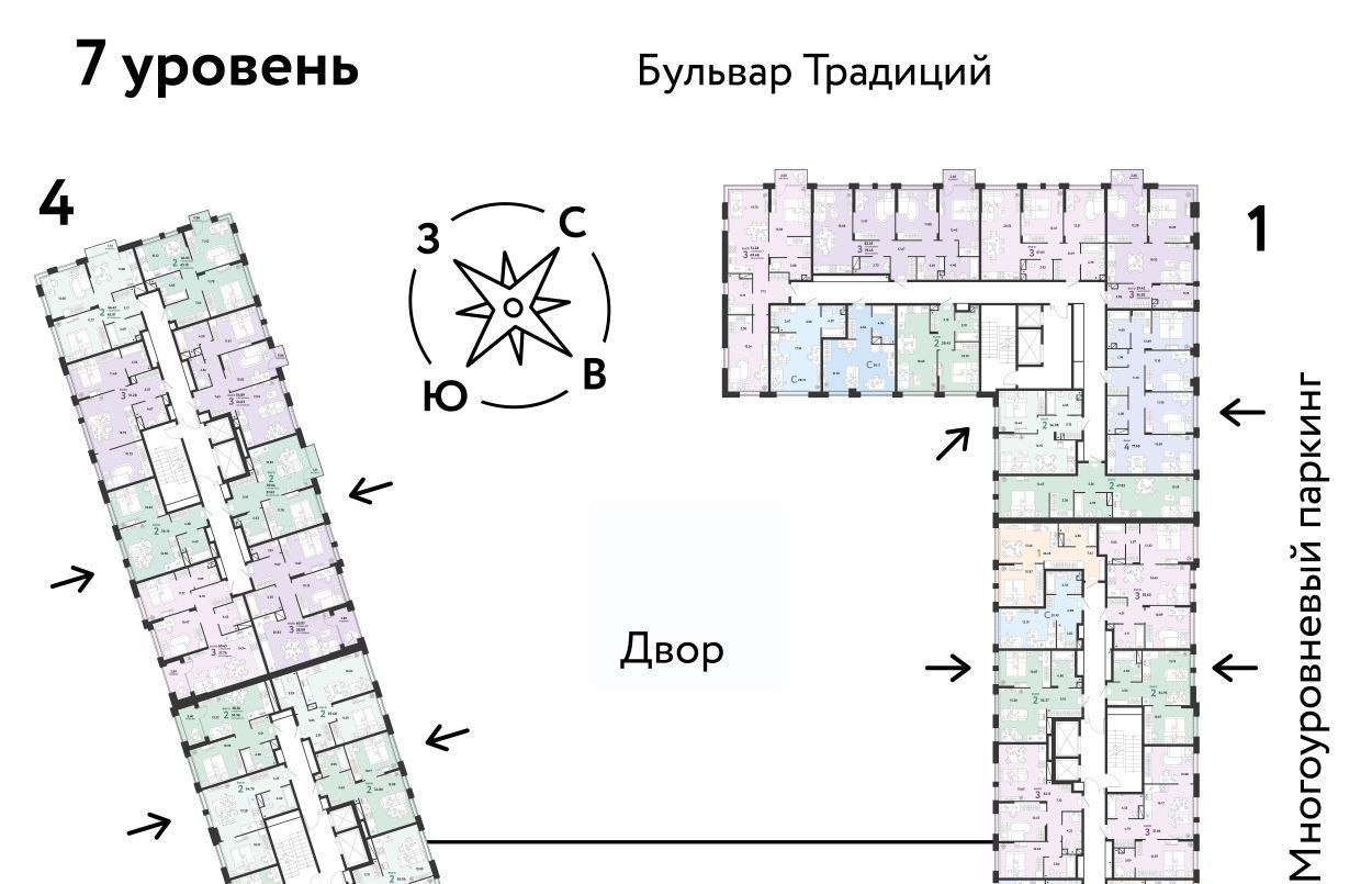 квартира г Тюмень р-н Калининский ЖК Домашний фото 2