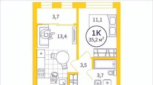 квартира г Екатеринбург Геологическая ул Репина 111 фото 1