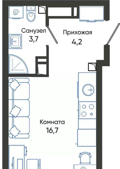 квартира г Новороссийск р-н Центральный ш Мысхакское фото 1