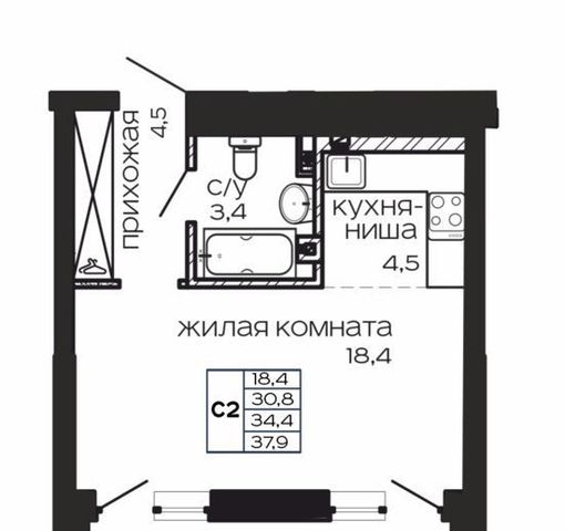 квартира г Ростов-на-Дону р-н Пролетарский Нахичевань пр-кт Театральный 50 фото