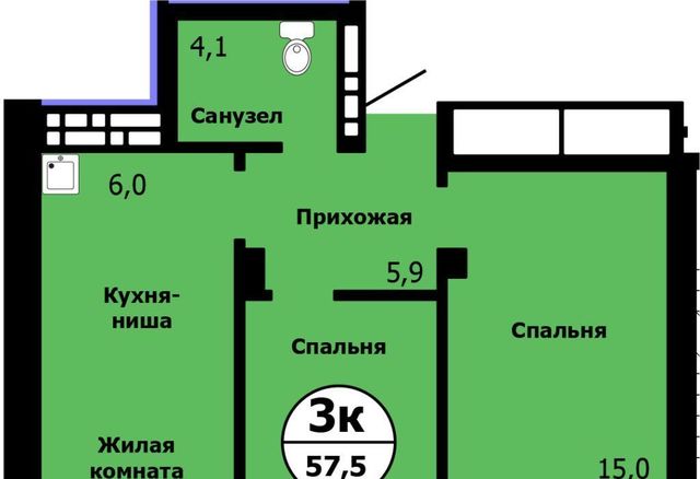 г Красноярск р-н Свердловский ул Лесников 2 фото