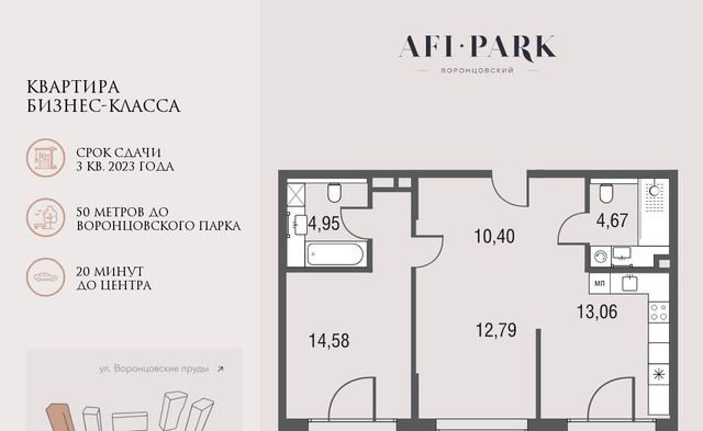 г Москва Обручевский ул Архитектора Власова Воронцовская, Афи Парк Воронцовский жилой комплекс фото