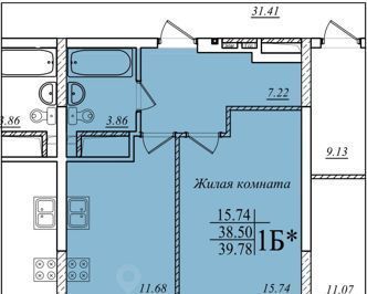 квартира г Казань р-н Советский Азино-1 ул Мансура Хасанова 13 Аметьево фото 1