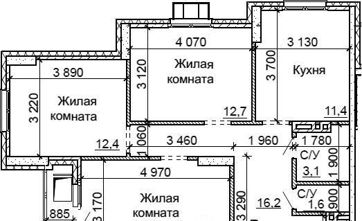 квартира г Новосибирск р-н Калининский Заельцовская Юбилейный ул Столетова 15 фото 1