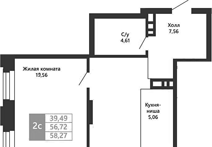 квартира г Новосибирск Заельцовская Аэропорт ЖК Легендарный-Северный фото 1