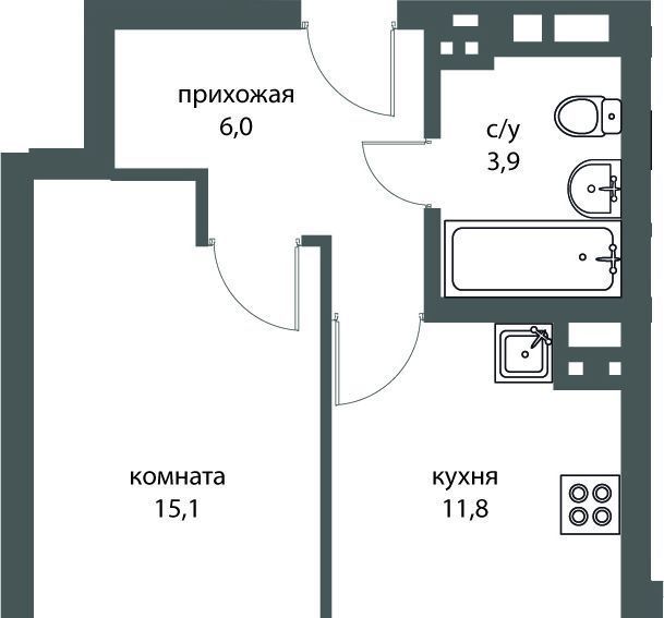 квартира г Новосибирск р-н Дзержинский Золотая Нива ул Коминтерна 1с фото 1