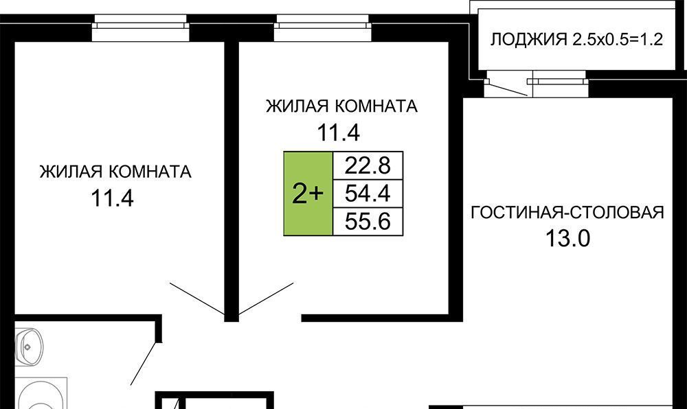 квартира г Краснодар р-н Прикубанский Николино Парк ЖК «Дыхание» фото 1