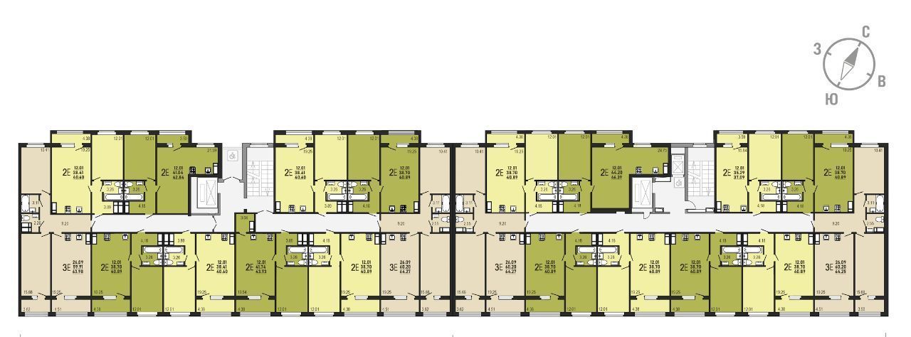 квартира г Курск р-н Сеймский КЗТЗ ул Энгельса 115а/2 фото 3