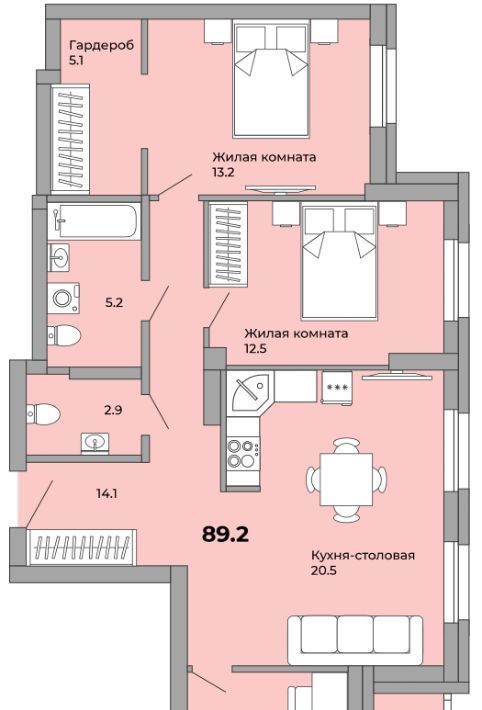 квартира г Екатеринбург Уралмаш ул Орловская фото 1