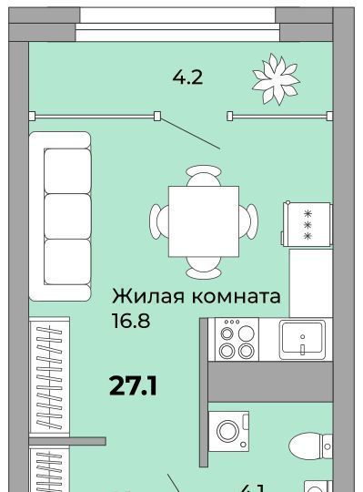 квартира г Екатеринбург Уралмаш ул Орловская фото 1