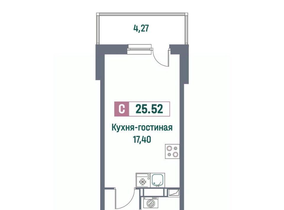 квартира р-н Всеволожский г Мурино ЖК «Фотограф» Девяткино фото 1