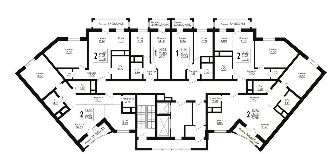 квартира г Краснодар р-н Прикубанский ул 3-я Трудовая 1/7 фото 2