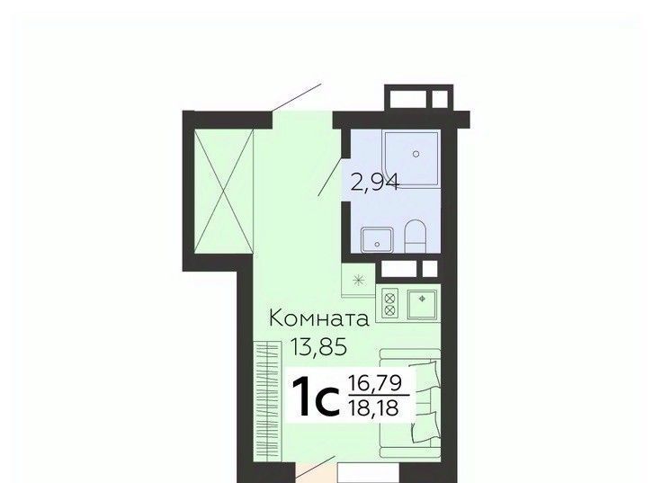 квартира г Воронеж р-н Коминтерновский ул 45 стрелковой дивизии 117 фото 1