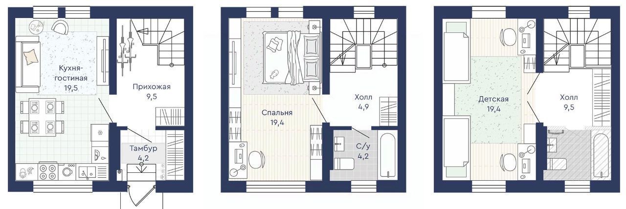 квартира р-н Всеволожский г Мурино ул Садовая 2бк/6 Девяткино фото 1