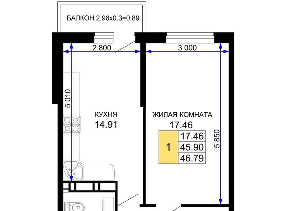 квартира г Краснодар р-н Прикубанский микрорайон «Московский» 112 фото 1