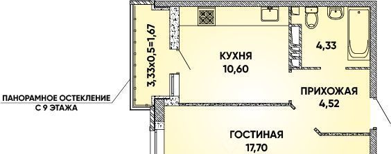 квартира г Краснодар р-н Прикубанский Достояние мкр фото 1