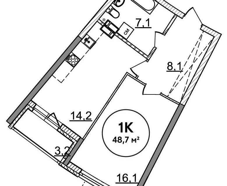 квартира г Нижний Новгород р-н Нижегородский ул Родионова 202/1 фото 1