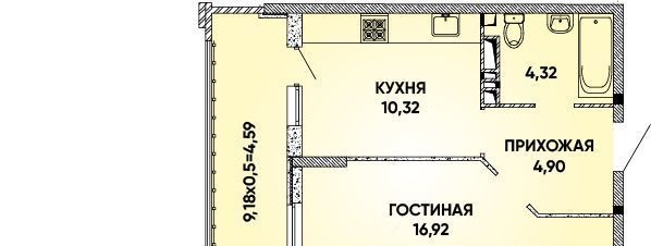 квартира г Краснодар р-н Прикубанский Достояние мкр фото 1