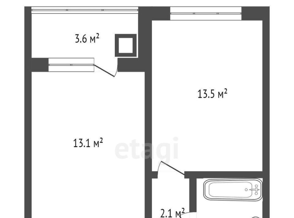 квартира г Барнаул рп Южный ул Герцена 3к/2 фото 17