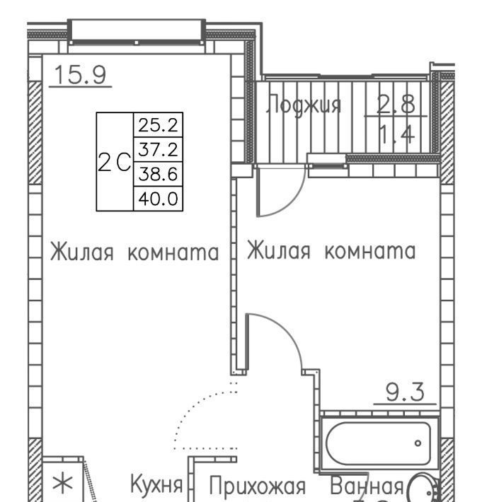 квартира г Владивосток р-н Ленинский ЖК «Гринхилс» фото 1