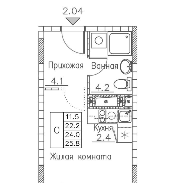 квартира г Владивосток р-н Ленинский ЖК «Гринхилс» фото 1