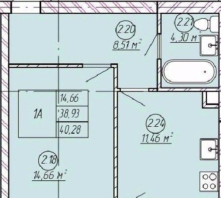 квартира р-н Зеленодольский с Осиново ЖК «Аура» Осиновское с/пос, Авиастроительная, лит Б фото 1